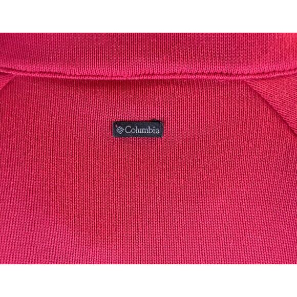 Women's Columbia Fleece Zipper Jacket Medium Punch Pink - Picture 2 of 3